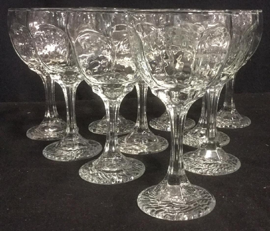 Set 10 Clear Glass Water Goblets (1 of 5)