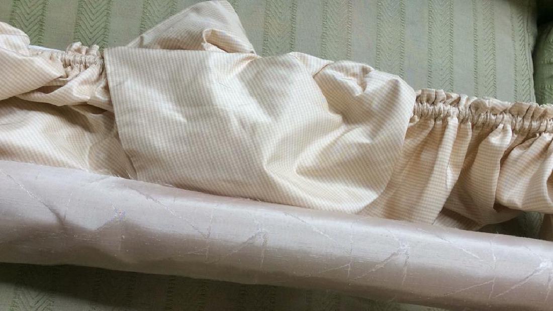 Silk Curtain Valence with Coordinating fabric (1 of 5)