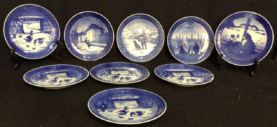 Set of 9 Royal Copenhagen Decorative Plates (1 of 10)