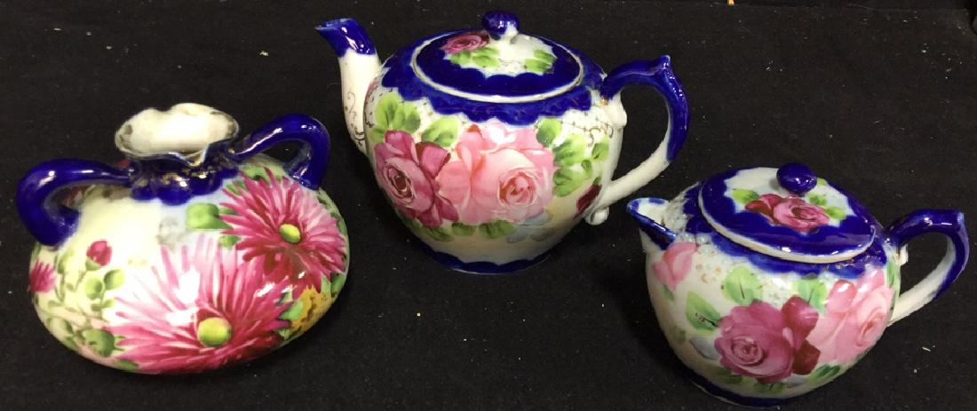 Hand Painted Tea Set And Bud Vase (1 of 10)