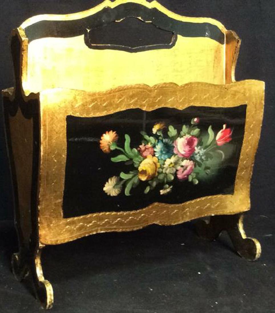 Hand Painted Magazine Stand Italy (1 of 11)