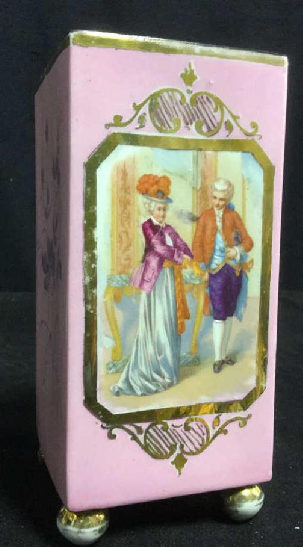 Pink Limoges France Square Footed Vase (1 of 7)