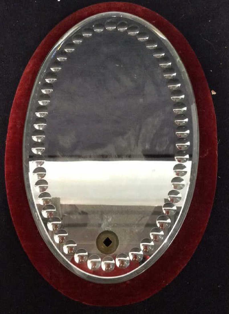 Vintage Oval Bubble Rimmed Mirror (1 of 8)