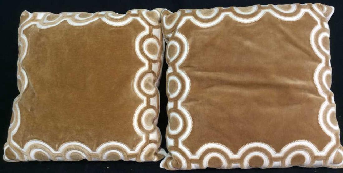 Pair Custom Silk Velvet Throw Pillows (1 of 7)