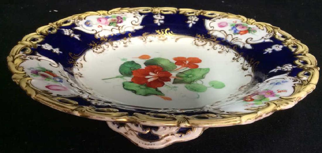 Antique Footed Painted Platter (1 of 9)