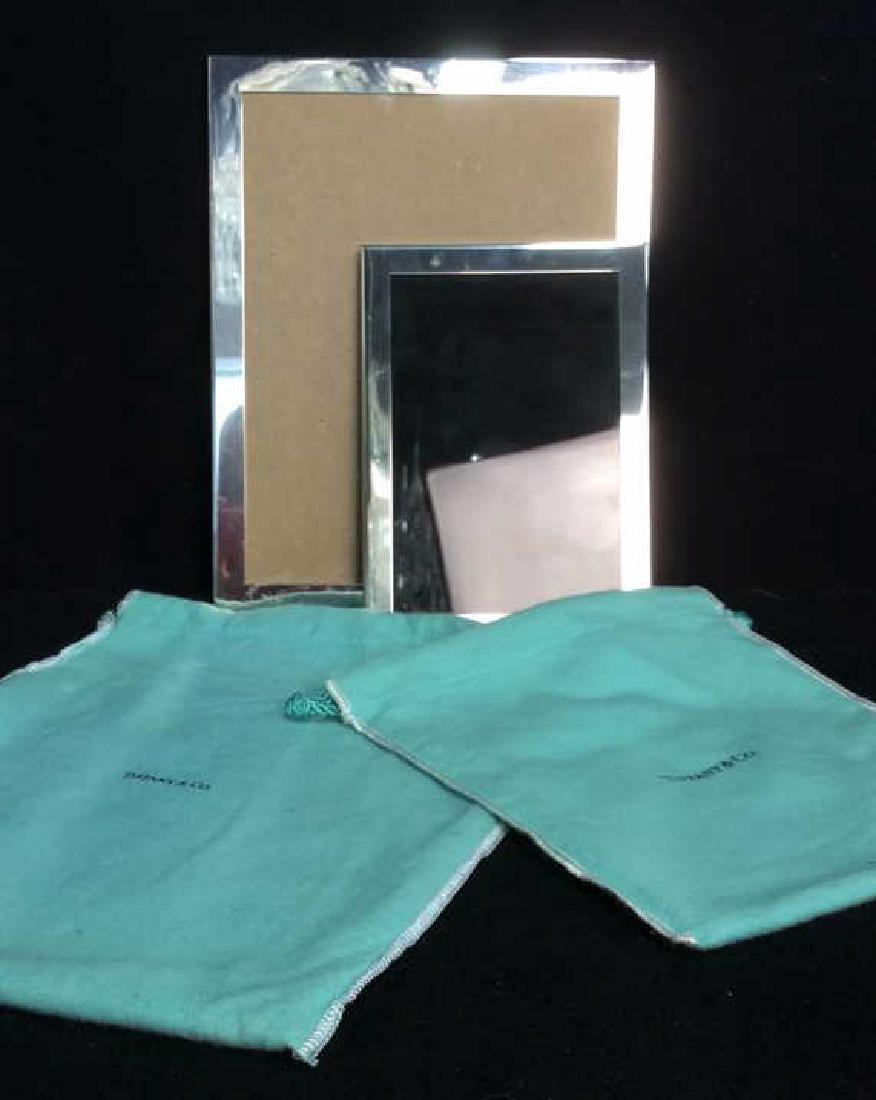 2 Marked Tiffany Frames w Bags Sterling and Pewter (1 of 8)