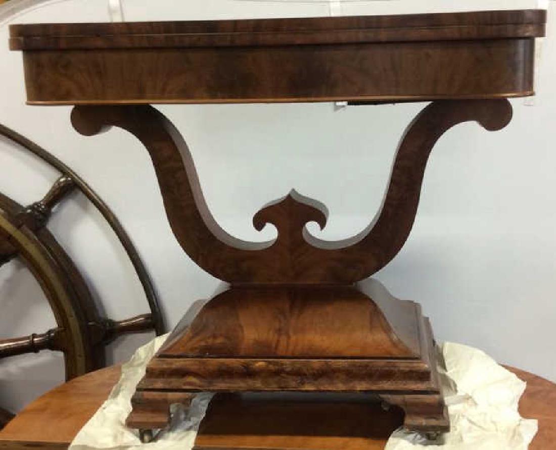 Antique Mahogany Empire Flip Top Table (1 of 11)