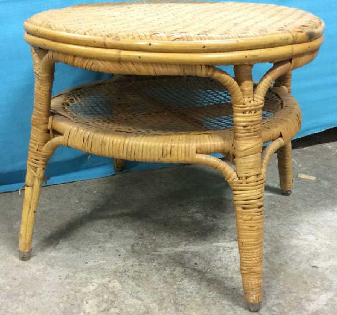 Bamboo Circular Low Table (1 of 7)