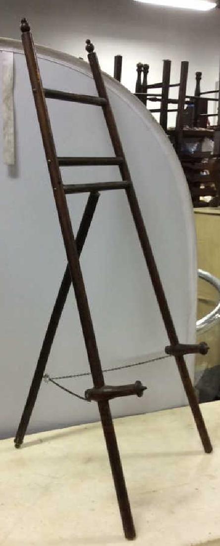 Antique Carved Wood Metal Brass Easel (1 of 7)