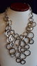 John Hardy Sterling Hand Hammered Bib Necklace