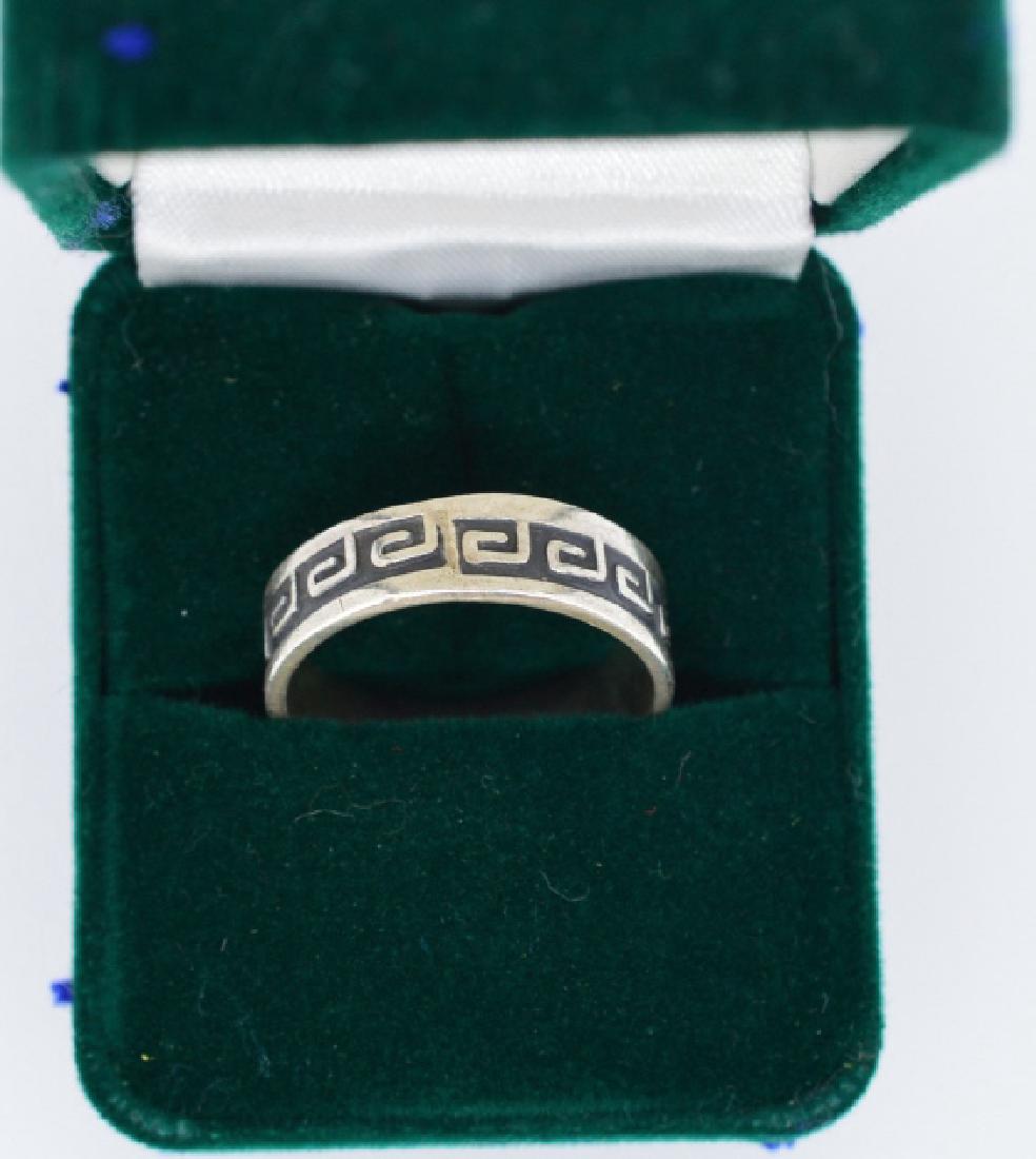Mens Sterling Silver Aztec Ring Size 12 (1 of 2)