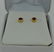 Ladies Ruby Stud Earrings Set in 14k Yellow Gold - 4