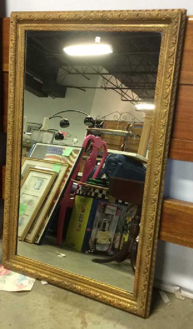 Vintage Gold Leafed Framed Mirror (1 of 5)