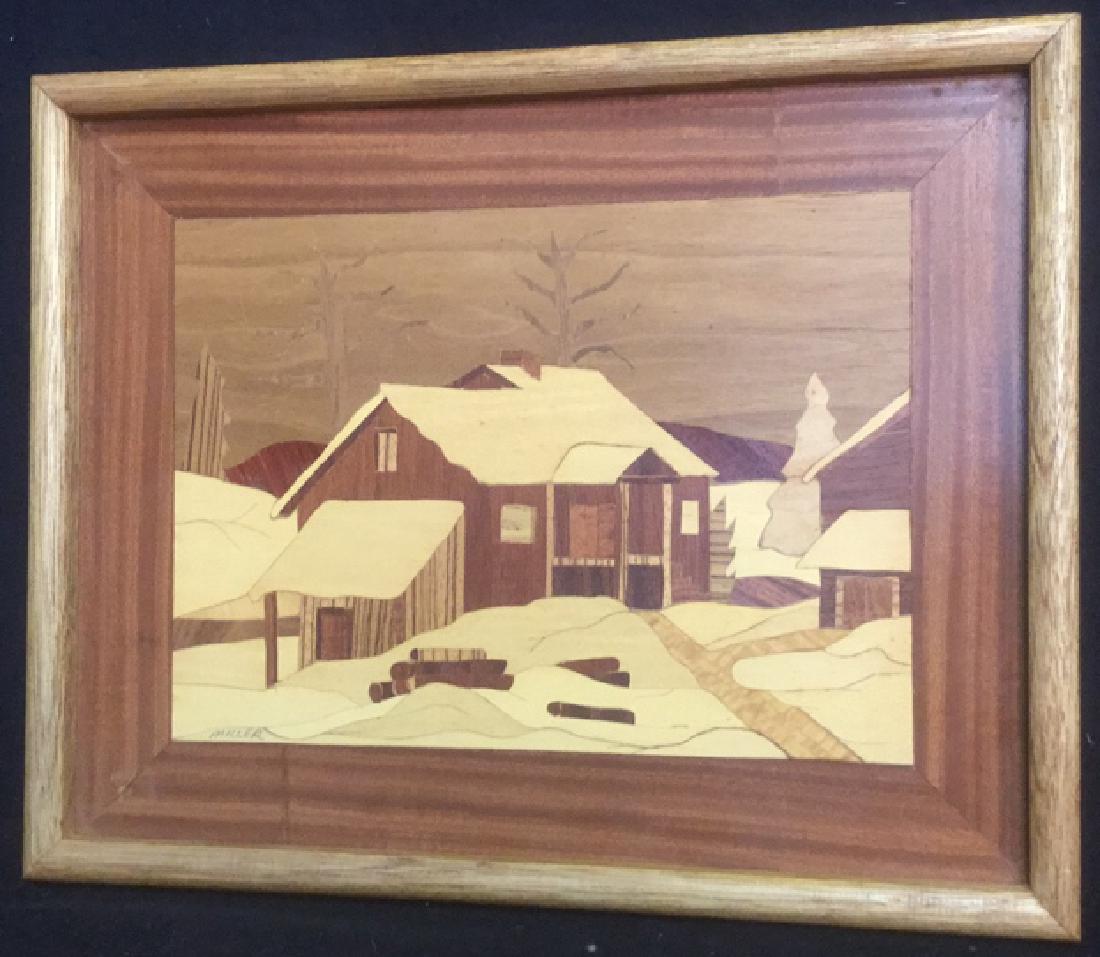 Adirondack Marquetry Artwork  Signed by Artist (1 of 10)