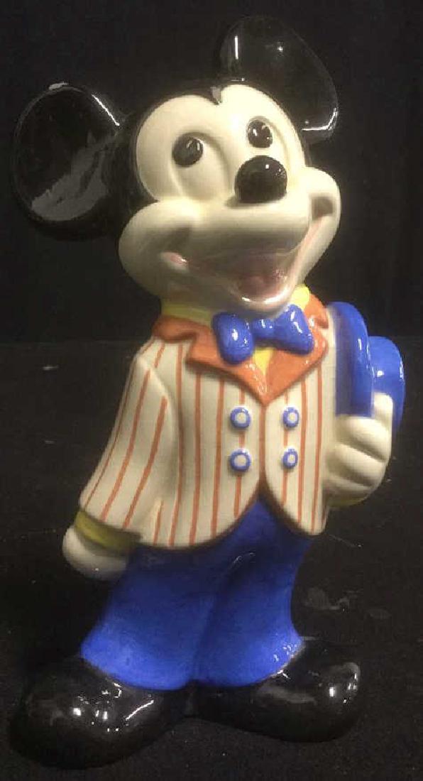 Mickey Mouse Ceramic Statuette Signed (1 of 8)