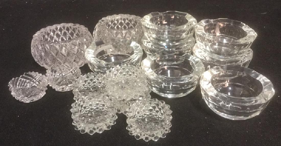 Group Lot 16 Crystal and Glass Salt Cellars (1 of 10)
