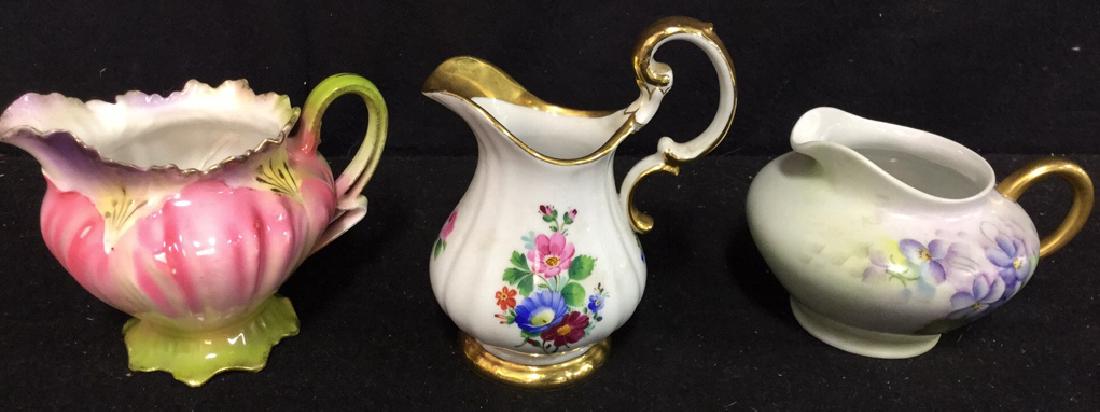 Grouping Of 3 Porcelain Creamers (1 of 7)