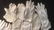 Group Lot 9 Pair Vintage Ladies White Gloves - 2