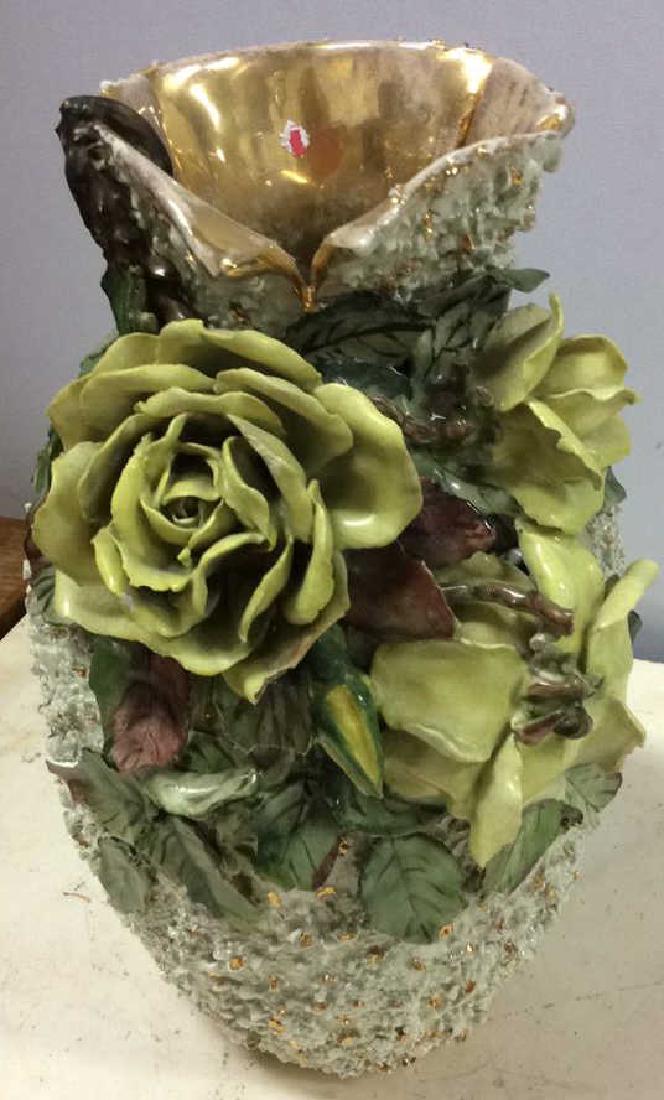 Hand Made Floral and Textured Vase (1 of 10)