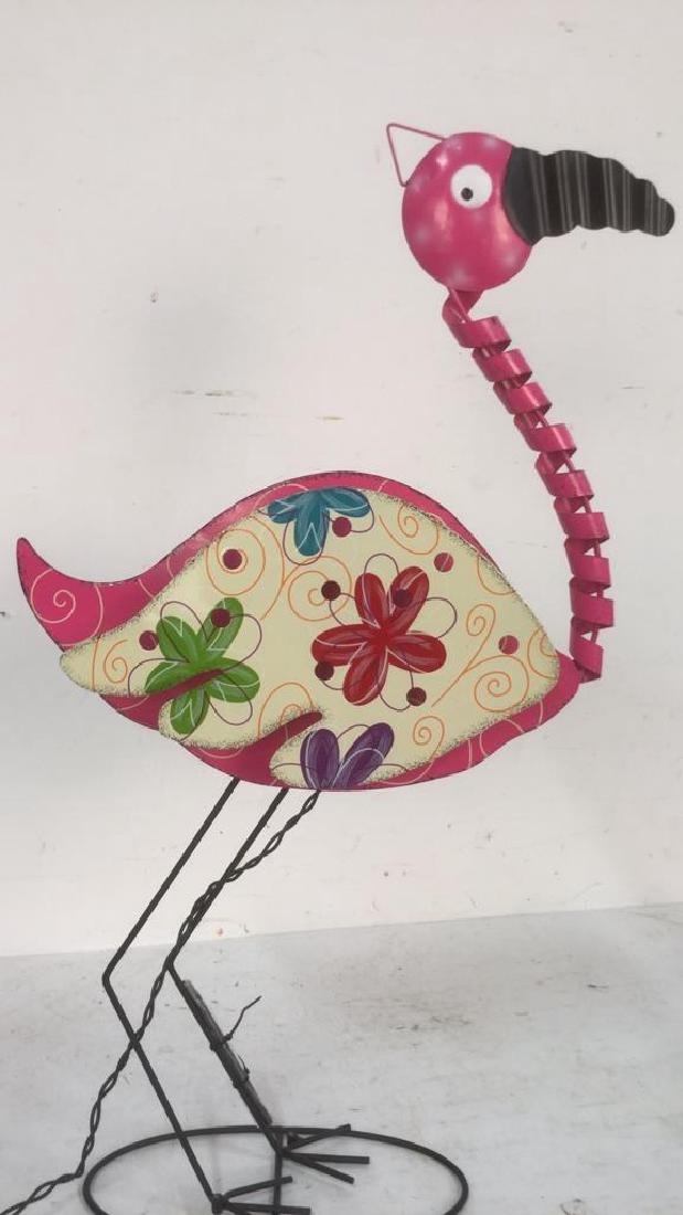 Whimsical Lighted Pink Flamingo Wall Table Decor (1 of 7)