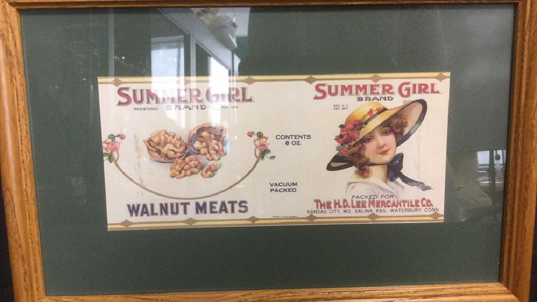 Pair Summer Girl Mother Hubbard Vintage Labels (1 of 9)