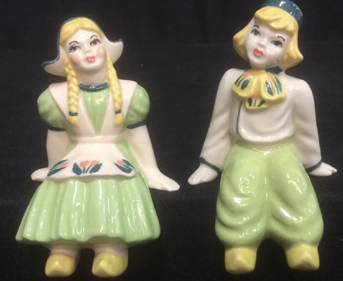 Pair Dutch Boy Girl Shelf Hanging Figurines (1 of 7)