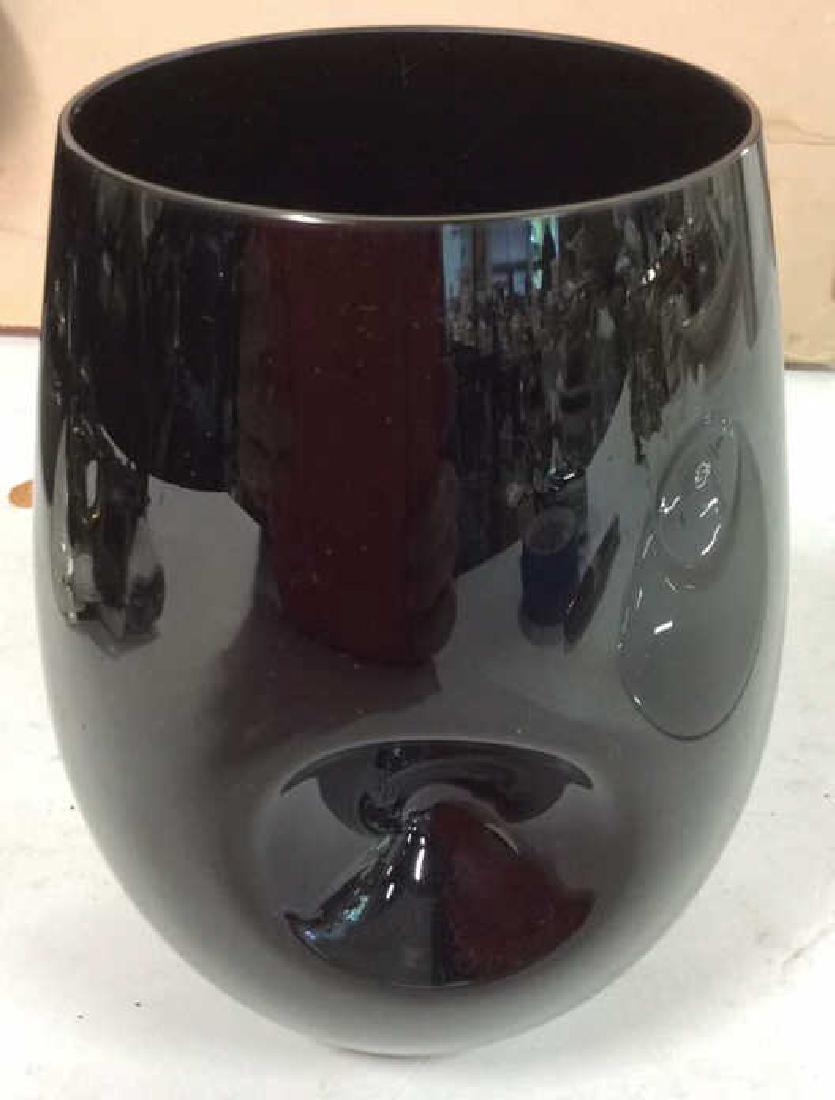 Elsa Peretti signed Crystal Thumbprint Cup: ht 5 inches. condition good.