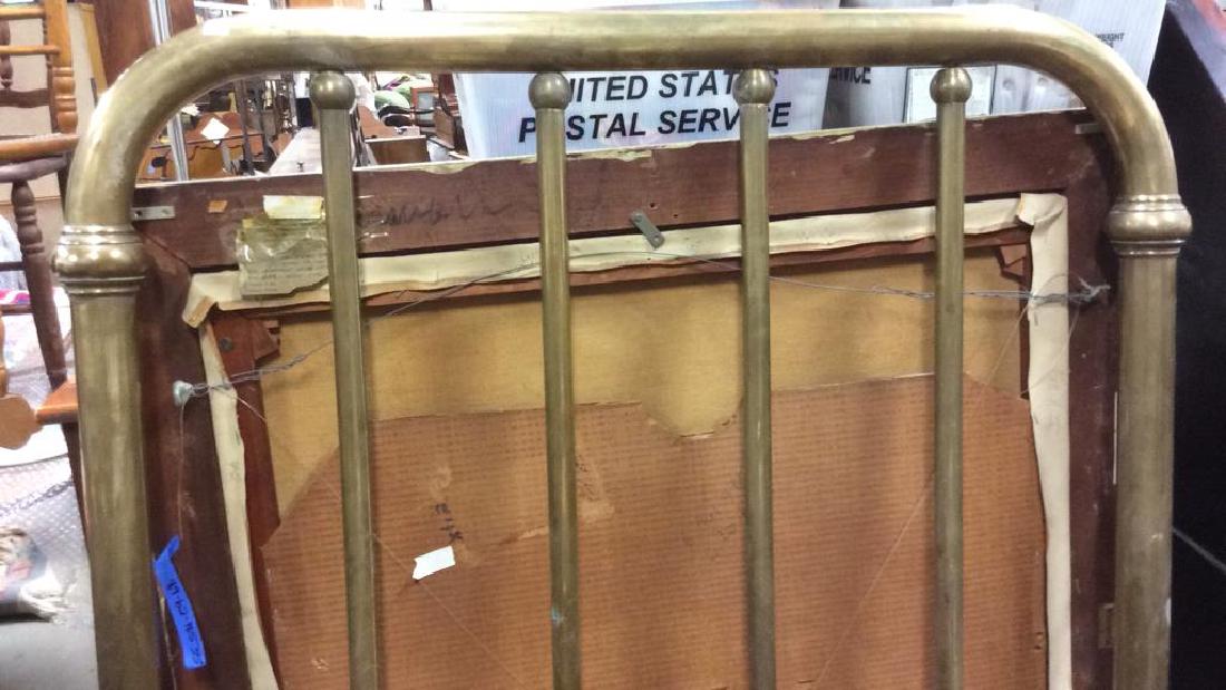 Antique Tubular Style Brass Bed (1 of 9)