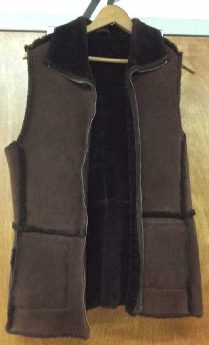 Shearling Zipper Front Vest (1 of 7)