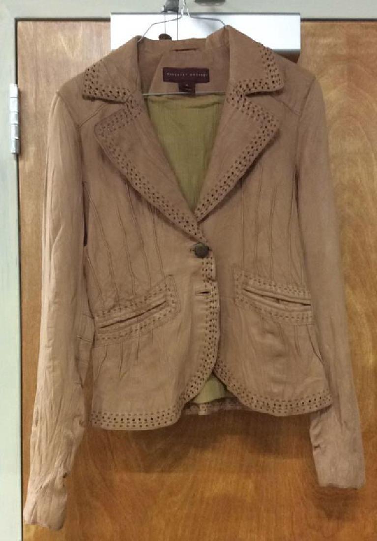 Margaret Godfrey Fitted Chocolate Leather Jacket (1 of 10)