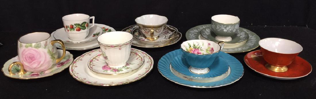 Group Lot Assorted Teacups  Plates And Saucers (1 of 8)