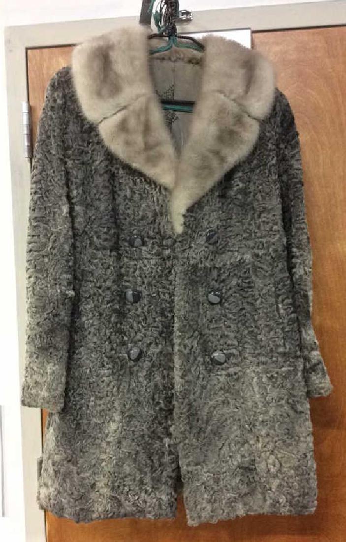 Vintage Ladies Pewter toned Persian Lamb Coat (1 of 9)