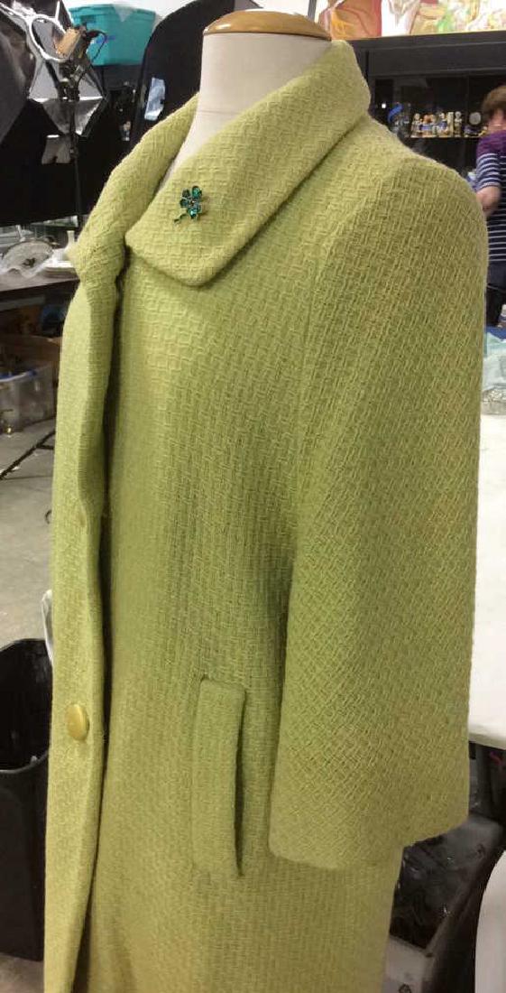 Lilli Ann Paris Chartreuse Wool Coat (1 of 9)