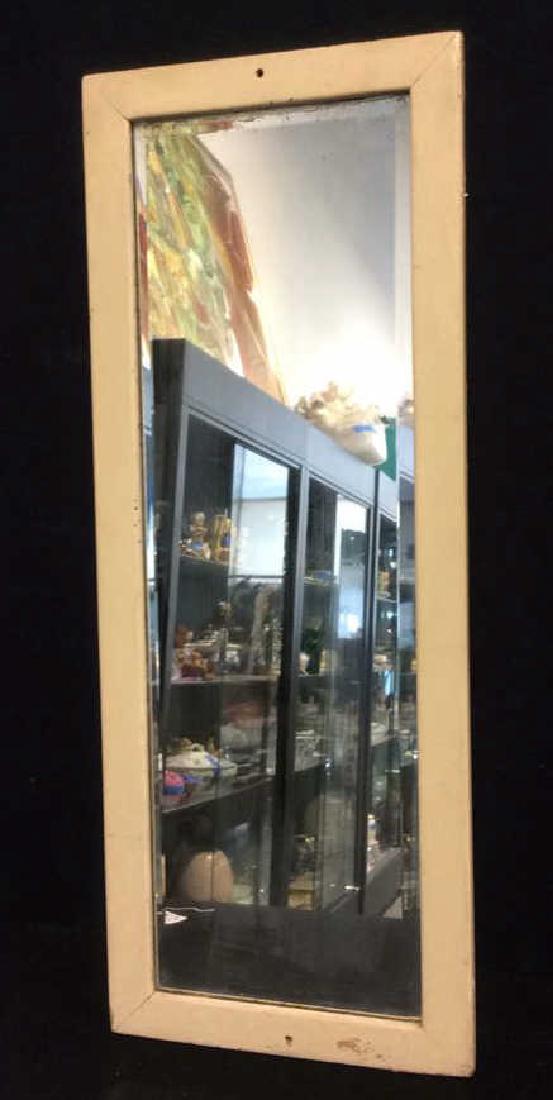 Vintage Rectangular Wood Framed Beveled Mirror (1 of 9)