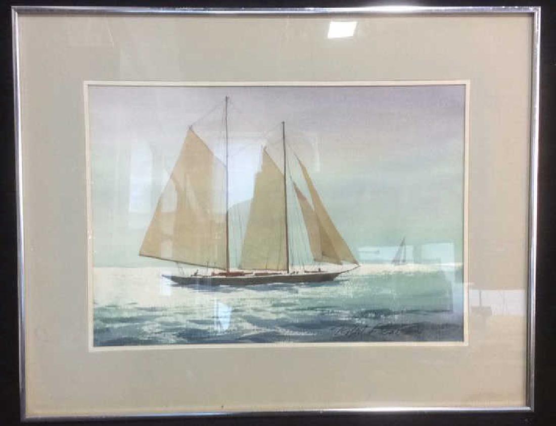 Signed Watercolor Original by Robert Calrow (1 of 7)