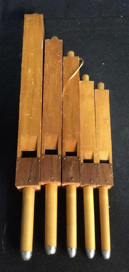 Set 5 1940's Church pipe Organ Pipes (1 of 8)