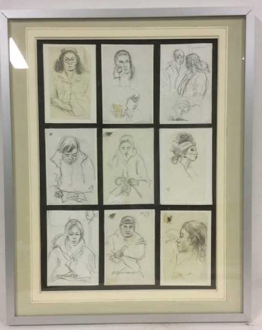 "NY Subway Sketches" by Albert Wasserman (1 of 6)