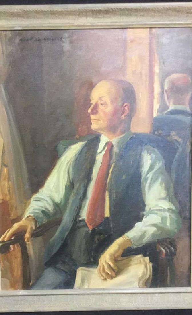 Albert Wasserman Original Oil on Canvas Portrait (1 of 8)