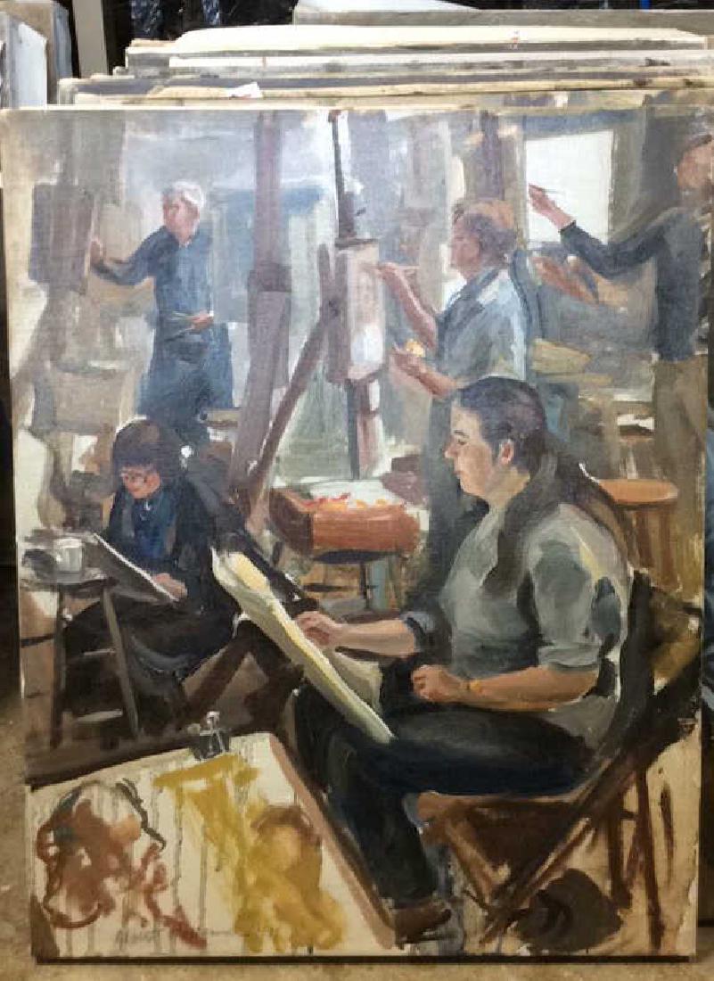 Group 12 Paintings on Canvas A. Wasserman (1 of 10)