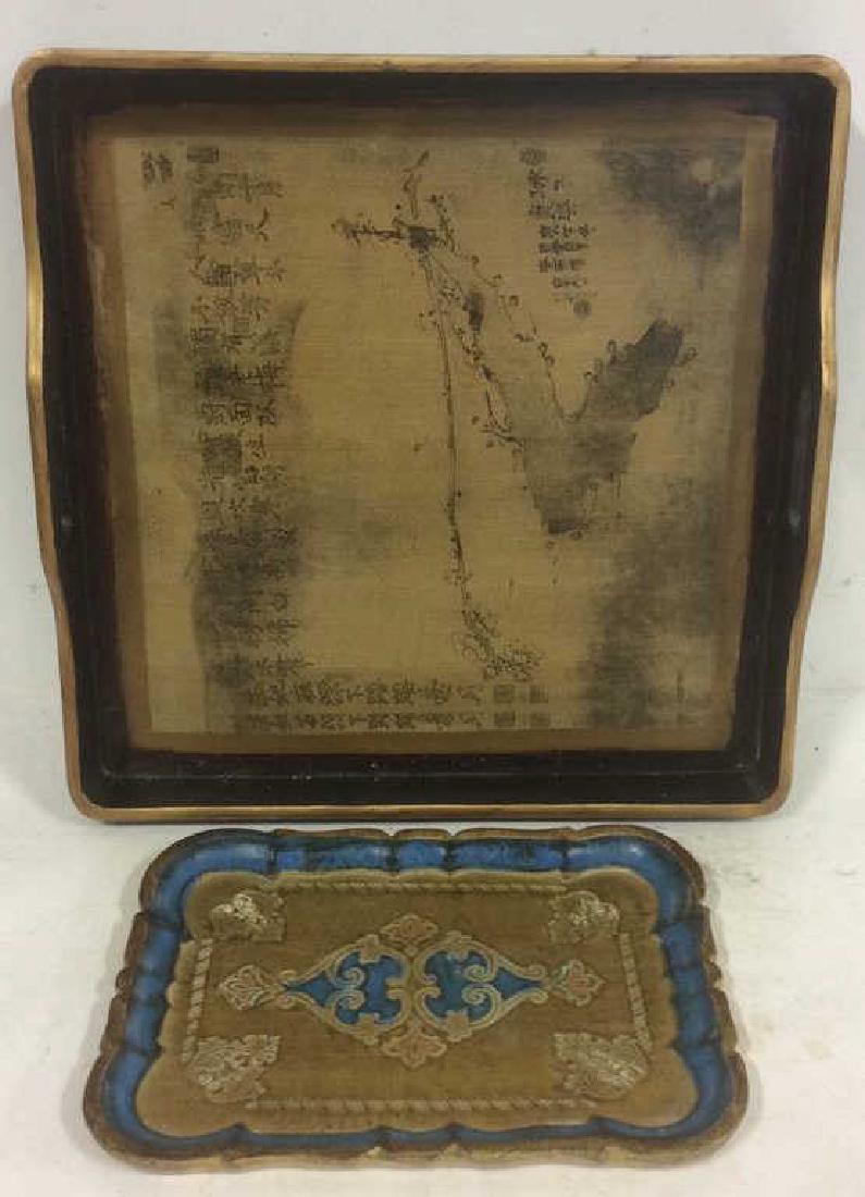 Two Tabletop Decorative Trays (1 of 5)