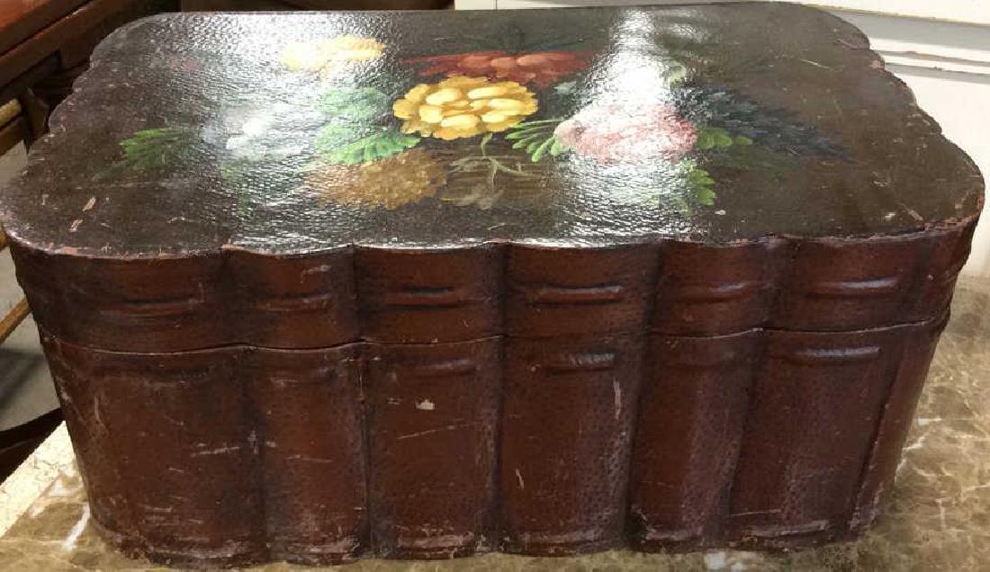 Keepsake Box Lidded Lacquered Hand Painted (1 of 7)