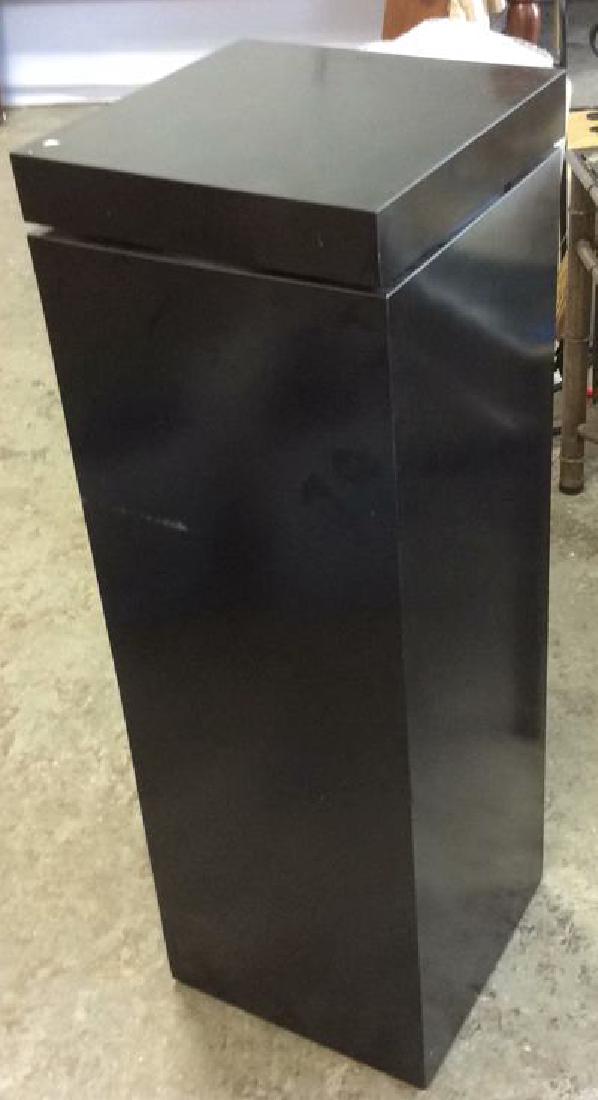 Black Lacquer Swivel Top Pedestal (1 of 5)