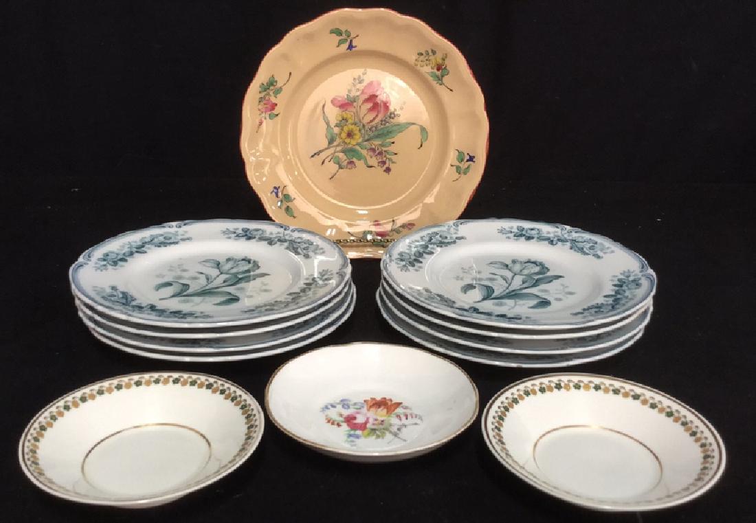 Group Lot 13 Assorted Porcelain China Plates (1 of 8)