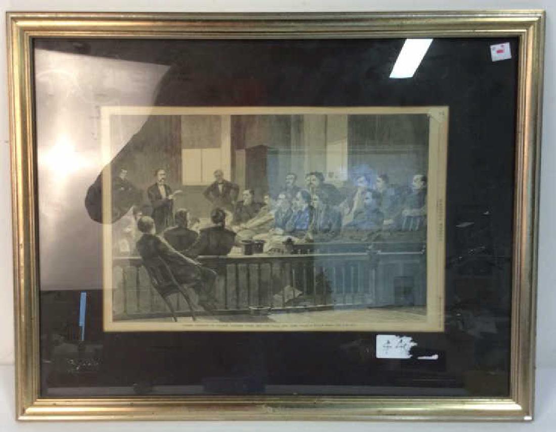 Framed Harpers Weekly Print (1 of 7)