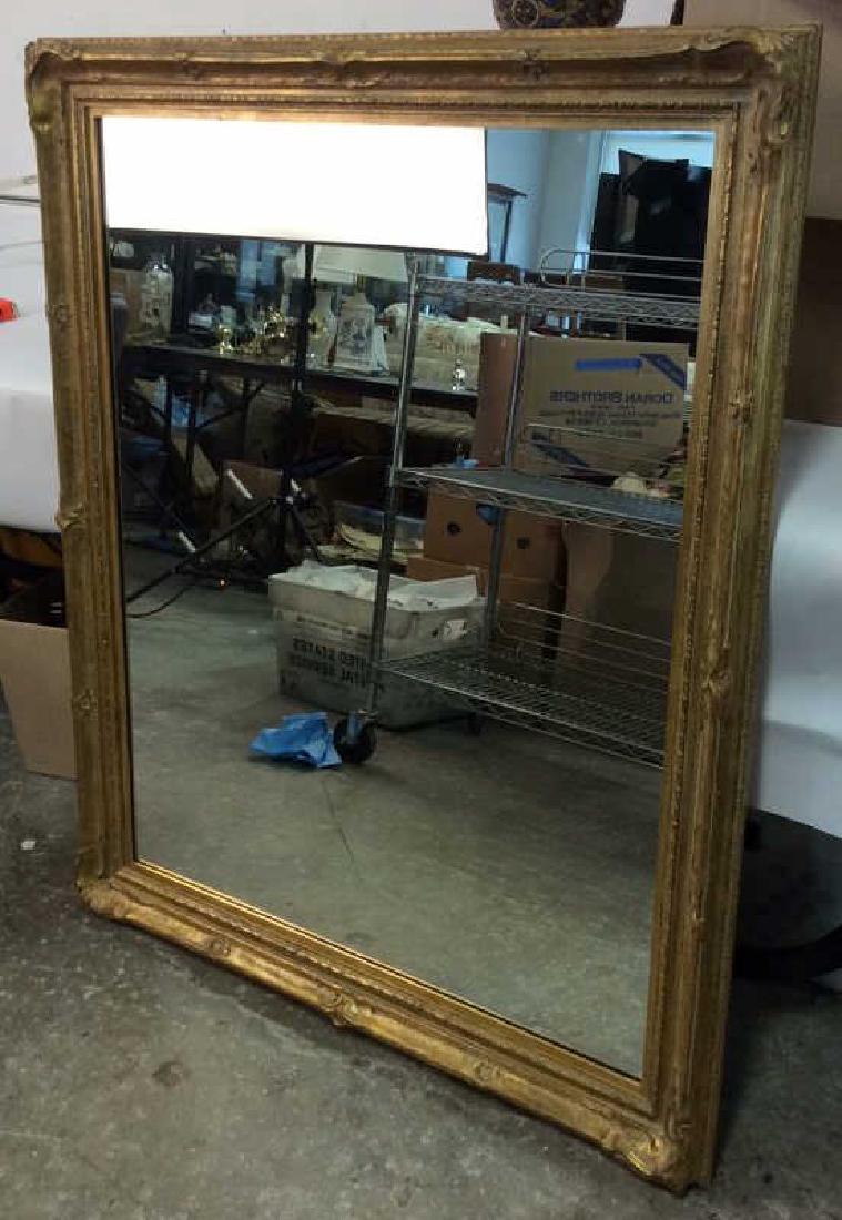 Large Gold Leafed Framed Mirror (1 of 9)