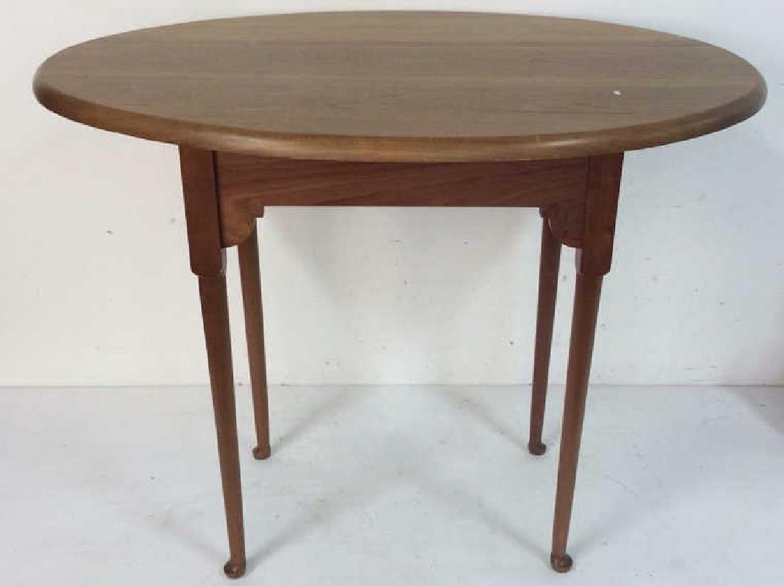 Signed Hand Crafted Oval Farm Table (1 of 10)