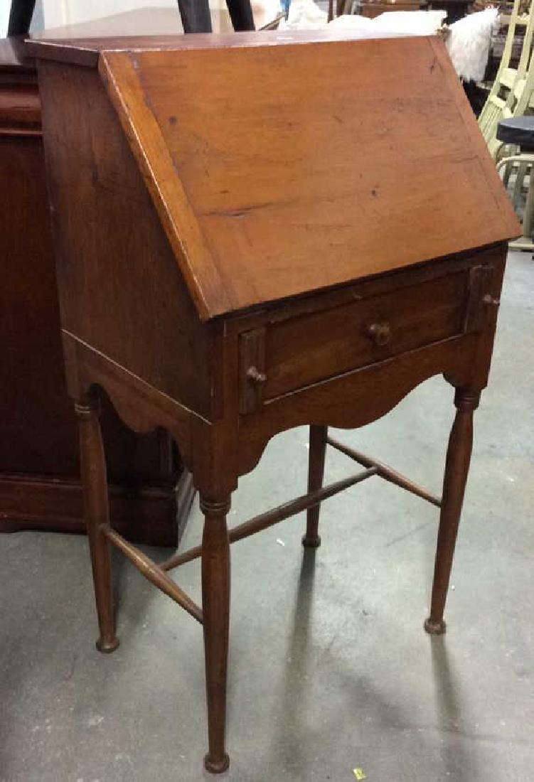 Antique Drop Front Wood Desk (1 of 10)