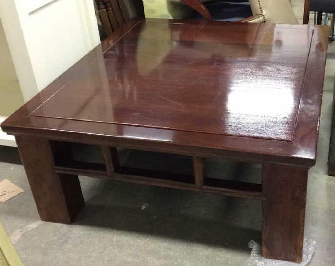 Polished Mahogany Coffee Table Low Table (1 of 8)