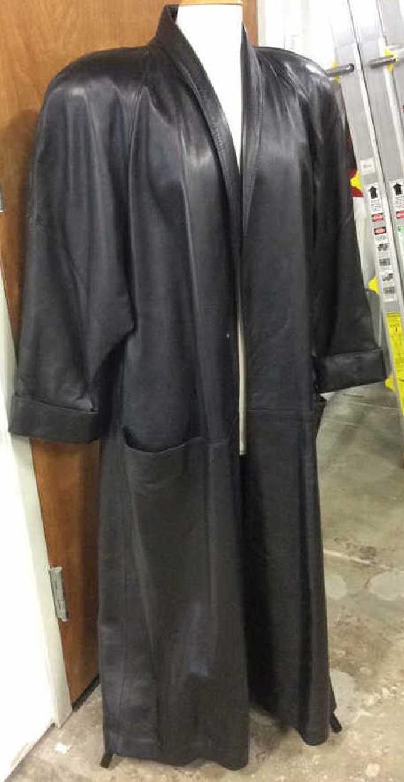 Vintage Full Length Ladies Leather Coat (1 of 9)