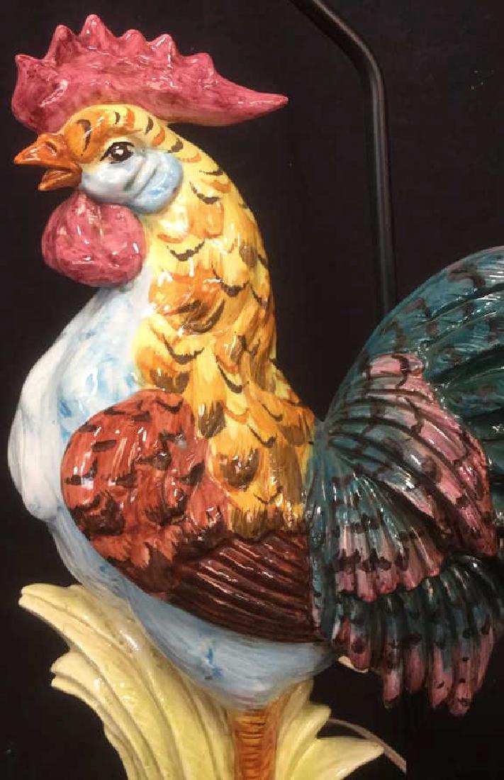 Vintage Ceramic Hand Painted RoosterTable Lamp (1 of 10)